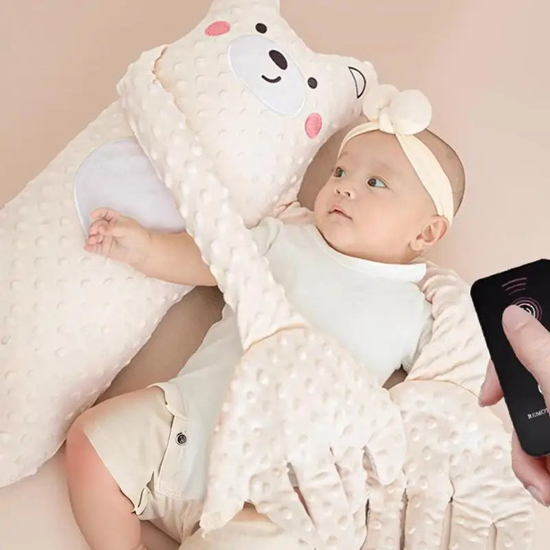 Snuggle Snooze Bear – Remote-Control Baby Sleep Plush Pillow